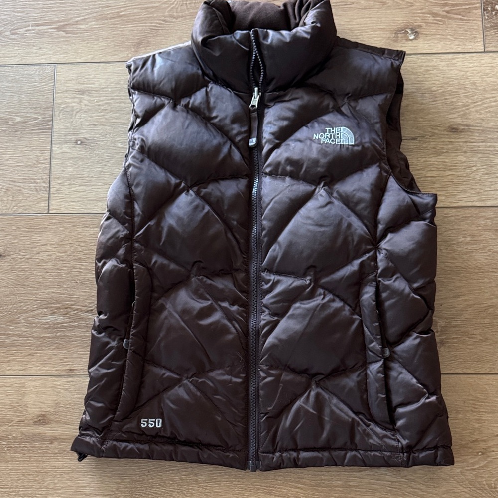 The North Face Dark Brown Quilted Vest